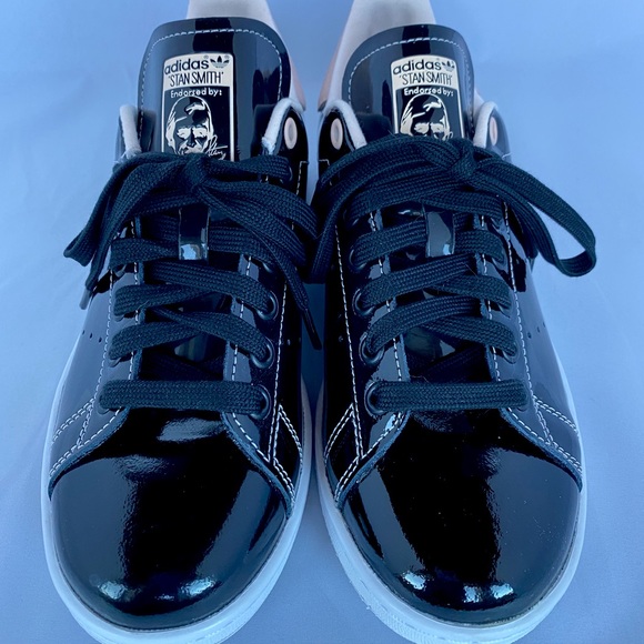 adidas Shoes - Adidas Stan Smith Black and Pink shoes